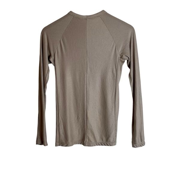 Uniqlo Alexander wang beige ribbed long sleeve shirt - Picture 7 of 8